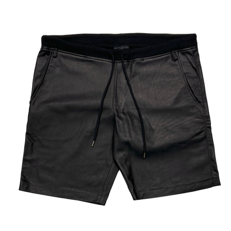 greatLAnd ORIGINAL AXL LEATHER SHORTS BLACK