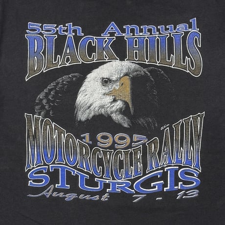 OLD&VINTAGE STURGIS 1995 55TH ANNUAL BLACK HILLS MOTOR CLASSIC HANES LARGE 2840