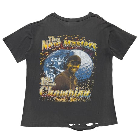TIGER WOODS RAP DESIGN FADED BLACK XL A007