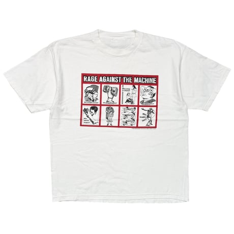 RAGE AGAINST THE MACHINE 1999 BARBARA KRUGER WHITE FITS XL 5638