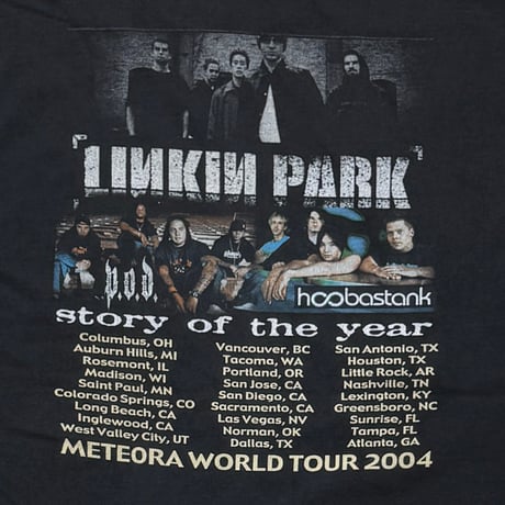 LINKIN PARK METEORA TOUR 2004 LS BOOTLEG HANES XL 7586