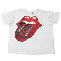 THE ROLLING STONES BIG TONGUE BRIDGES TO BABYLON WORLD TOUR 1997-1998 WHITE FITS XXL 1775