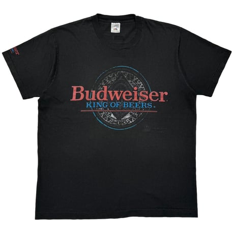 Budweiser KING OF BEERS CIRCLE LOGO BLACK FRUIT OF THE LOOM XL A037