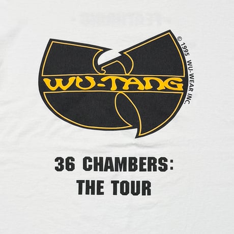 WU-TANG CLAN 36 CHAMBERS THE TOUR WHITE FITS XL 1163