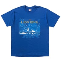 DISNEY VINTAGE THE LION KING BLUE HANES LARGE 2678