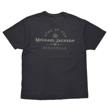 MICHAEL JACKSON DANGEROUS KING OF POP BLACK HANES XL 3659