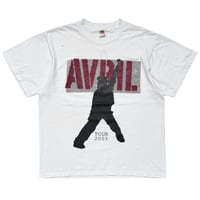 AVRIL LAVIGNE 2003 TOUR WHITE FRUIT OF THE LOOM LARGE 0623