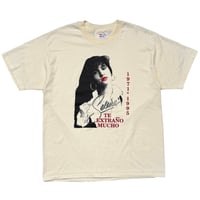 SELENA MEMORIAL 1971-1995 TE EXTRANO MUCHO NATURAL HANES LARGE 5565