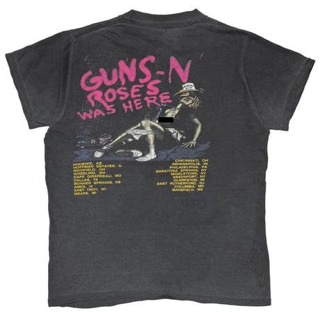GUNS N' ROSES 1987 GUNS N' ROSES WAS HERE TOUR FITS M-L 1094