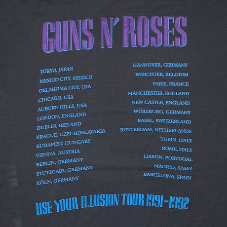GUNS N' ROSES USE YOUR ILLUSION 2 EURO FITS XL 1263