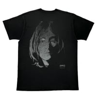OLD&VINTAGE BRADFORD GALLERY JOHN LENNON PORTRAIT BLACK FRUIT OF THE LOOM XL A025