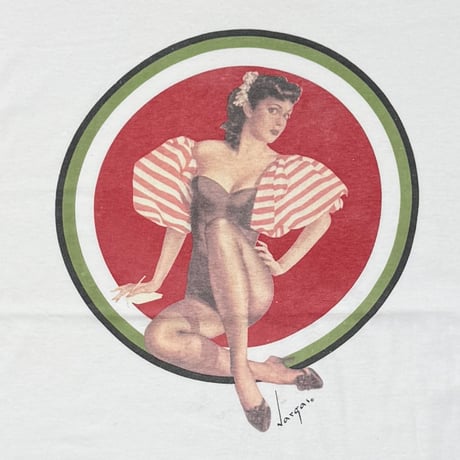 LUCKY STRIKE PIN UP GIRL HANES XL 1671