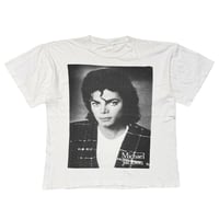 MICHAEL JACKSON MONOCHOME PORTRAIT WHITE MEDIUM 3660