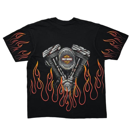 HARLEY DAVIDSON FLAME ENGINE OVP BLACK FITS MEDIUM 1639