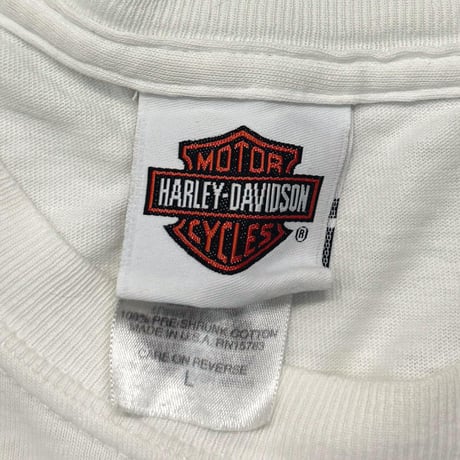 HARLEY DAVIDSON WELCOME LAS VEGAS TRUMP DICE FLAME LS WHITE LARGE 1958