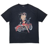 BETTY BOOP RIDE THE HARLEY 90S BLACK FITS LARGE 0507