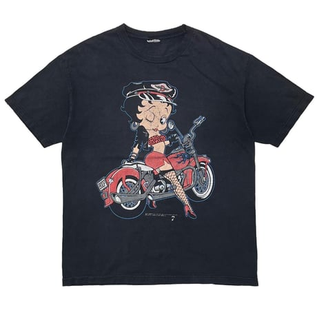 BETTY BOOP RIDE THE HARLEY 90S BLACK FITS LARGE 0507