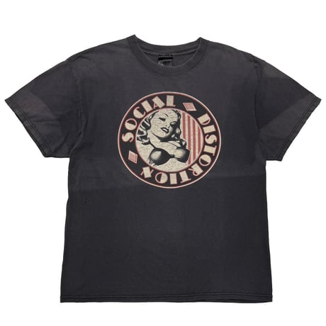 SOCIAL DISTORTION WOMAN CIRCLE LOGO GINAT FITS LARGE 1993