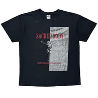 OLD&VINTAGE SCARFACE PARODY SACREDBODY GILDAN LARGE 7400