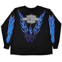 HARLEY DAVIDSON DES MOINES IOWA V FLAME BLUE FITS XL 1032
