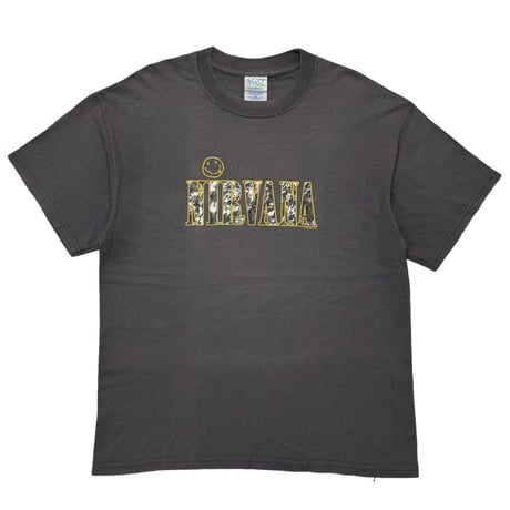 NIRVANA TEXT LOGO WITH SMILE 1997 M&O LARGE 6737