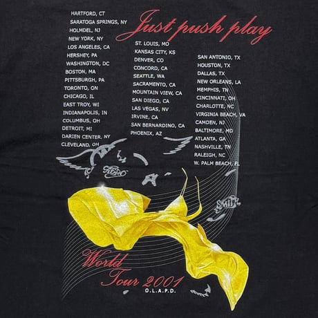 AEROSMITH SORAYAMA JUST PUSH PLAY WORLD TOUR 2001 GINAT XL 8044