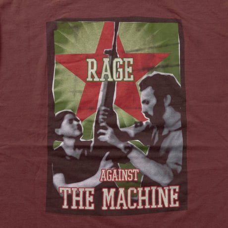RAGE AGAINST THE MACHINE 2000 GUN STAR BURGUNDY GIANT FITS XXL 9338