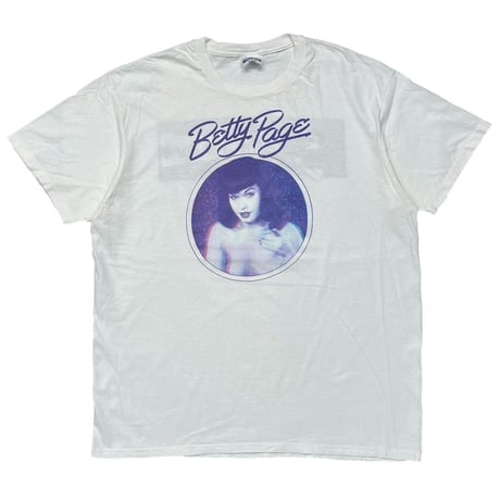 BETTIE PAGE BETTY THE 3D ZONE WHITE HANES XL 0290
