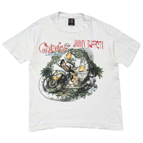 JIMMY BUFFETT CHAMELEON CARAVAN TOUR 1993 WHITE GIANT XL 0714
