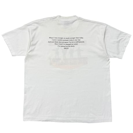 THE BEATLES HELP! WHITE FRUIT OF THE LOOM XL 4163