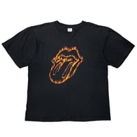 THE ROLLING STONES FLAMING TONGUE LICKS EUROPEAN TOUR 2003 JERZEES LARGE 1821