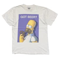 THE SIMPSONS HOMER GOT BEER? WHITE STANLEY LARGE 3604