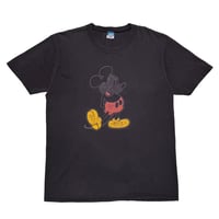 DISNEY VINTAGE CLASSIC MICKEY FADE PRINT BLACK XL 0521