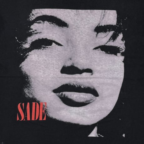 SADE MONOCHROME FACE SMOOTH OPERATOR BLACK XL 0284
