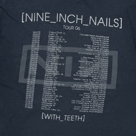 NINE INCH NAILS WITH TEETH 2006 FRONT TOUR 06 BIG BOX LOGO JERZEES XL 5675