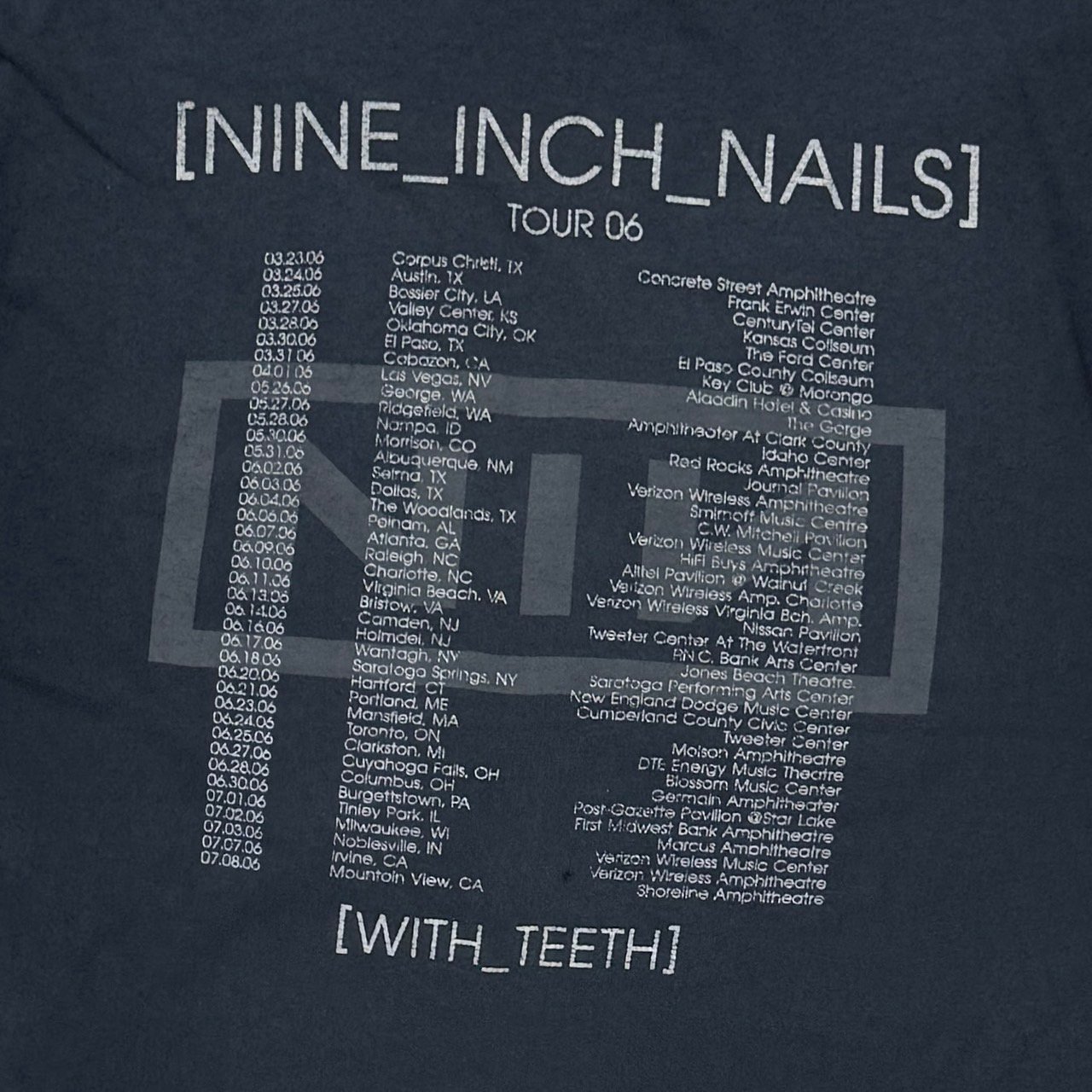 NINE INCH NAILS WITH TEETH 2006 FRONT TOUR 06 B