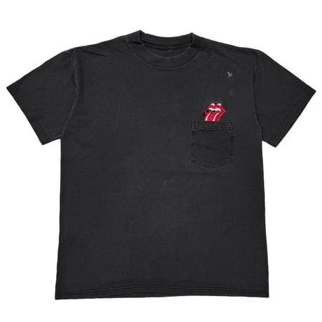 THE ROLLING STONES POCKET TEE FITS LARGE 1990