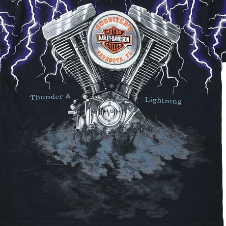 HARLEY DAVIDSON	THUNDER & LIGHTNING OVP BLACK XL 0785