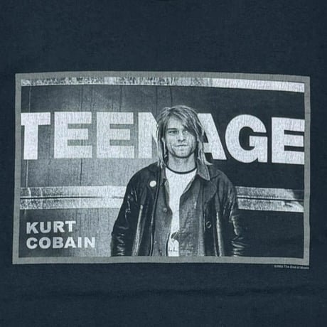 NIRVANA	KURT COBAIN TEENAGE 2002 END OF MUSIC BLACK ANVIL LARGE 6940