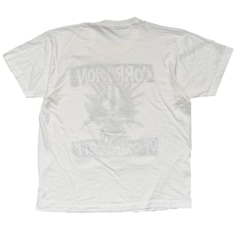 CORROSION OF CONFORMITY BLACK PRINT WHITE SCREEN STARS LARGE 5155