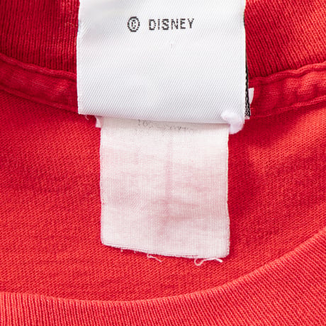 DISNEY VINTAGE MICKEY LINK PRINT RED FITS XL 1809