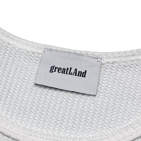 greatLAnd ORIGINAL GL THERMAL TANKTOP SOFT WASH WHITE