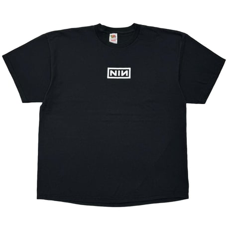 NINE INCH NAILS BOX LOGO Y2K FRUIT OF THE LOOM HEAVY XXL 0678