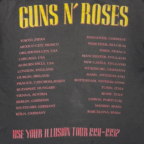 GUNS N' ROSES SKULL CROSS USE YOUR ILLUSION BROCKUM XL 1122