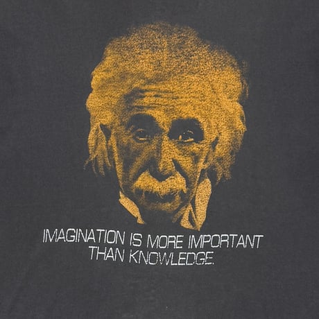 ARBERT EINSTEIN IMAGINATION IS MORE IMPORTANT THAN KNOWLEDGE BLACK FITS XL 1935