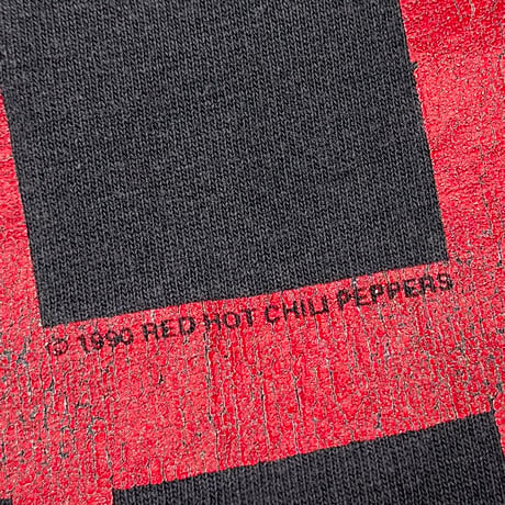 RED HOT CHILI PEPPERS 1990 CURVING LOGO MONOCHROME MEMBER SOF TEE XL 3556
