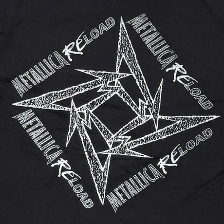 METALLICA RELOAD BOOTLEG FRONT LOAD TEXT BACK MONOCHROME M LINK LOGO XL 7587