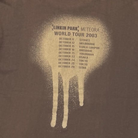 LINKIN PARK METEORA 2003 LP LOGO BROWN MATFIA'S MEDIUM 9539