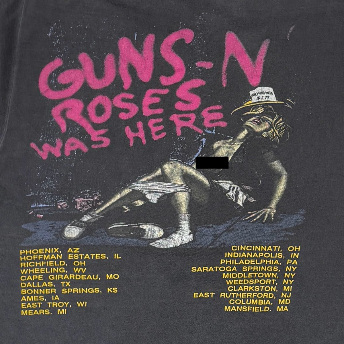 GUNS N' ROSES 1987 GUNS N' ROSES WAS HERE TOUR