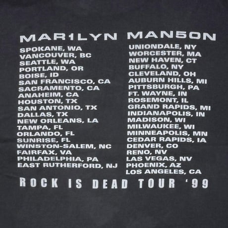 MARILYN MANSON ROCK IS DEAD TOUR 99 WINTERLAND XL 2325